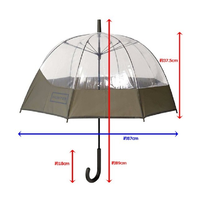 HUNTER(ハンター)のHUNTER ビニール傘 レディースのファッション小物(傘)の商品写真
