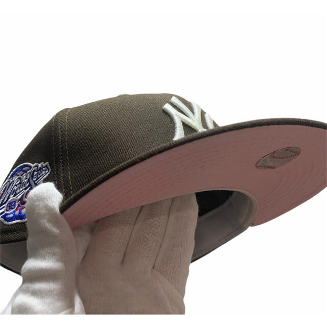 New Era Cap New York Yankees つば裏　ピンク