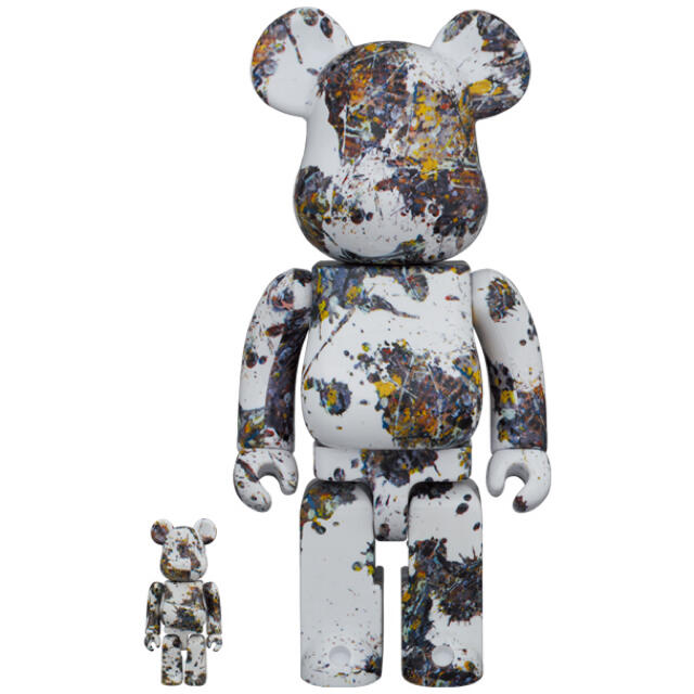 MEDICOM TOY(メディコムトイ)の【新品】BE@RBRICK Jackson Pollock 100%&400% エンタメ/ホビーのフィギュア(その他)の商品写真