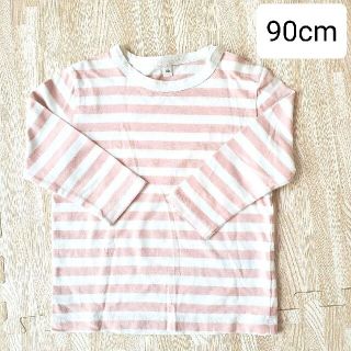 ムジルシリョウヒン(MUJI (無印良品))の無印☆ボーダーカットソー 90(Tシャツ/カットソー)