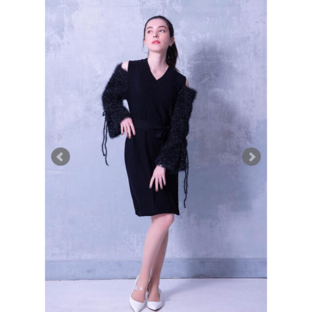 riu Half sleeve shaggy knit リウ　ニット　rちゃん