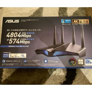 エイスース(ASUS)のASUS RT-AX82U ゲーミング ルーター 新品同様(PC周辺機器)