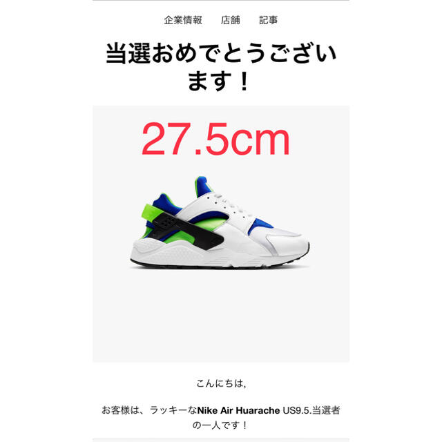 ナイキ　エアハラチ　Nike Air Huarache 27.5cm