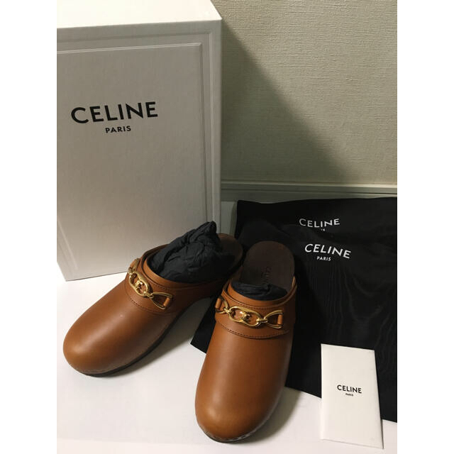 新品♡CELINE セリーヌ クロッグ カーフスキン サボ サンダル 矢田亜希子