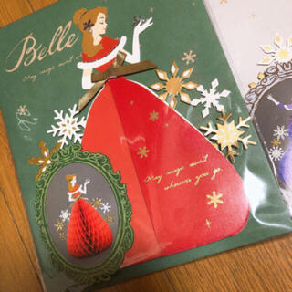 ディズニー(Disney)のディズニー ベル クリスマス グリーティングカード (カード/レター/ラッピング)