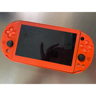 プレイステーションヴィータ(PlayStation Vita)のpsvita PCH-2000 オレンジ　美品　箱なし　付属品なし(携帯用ゲーム機本体)