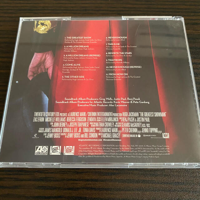 グレイテスト・ショーマン　サウンドトラック　CD 洋楽 エンタメ/ホビーのCD(映画音楽)の商品写真