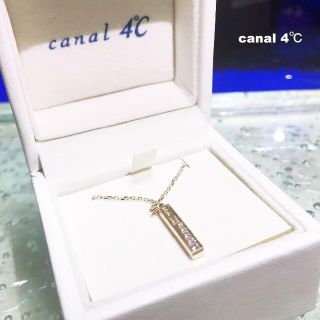 カナルヨンドシー(canal４℃)の【canal 4℃】シルバー ピンクゴールド ジルコニア ネックレス(ネックレス)