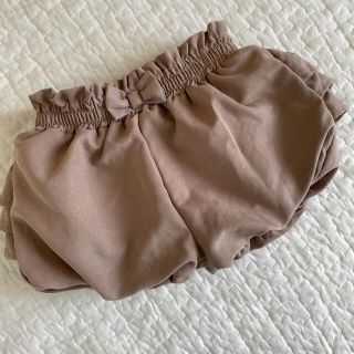 かぼちゃパンツ　おしりフリル　くすみピンク　mamaraku(パンツ)