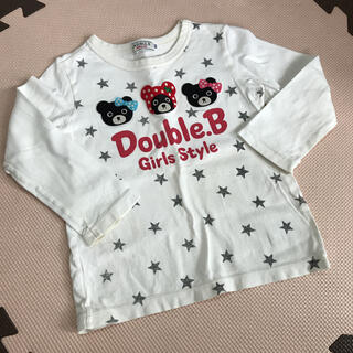 ダブルビー(DOUBLE.B)のミキハウス ダブルビー ロンT 長袖Tシャツ 100(Tシャツ/カットソー)
