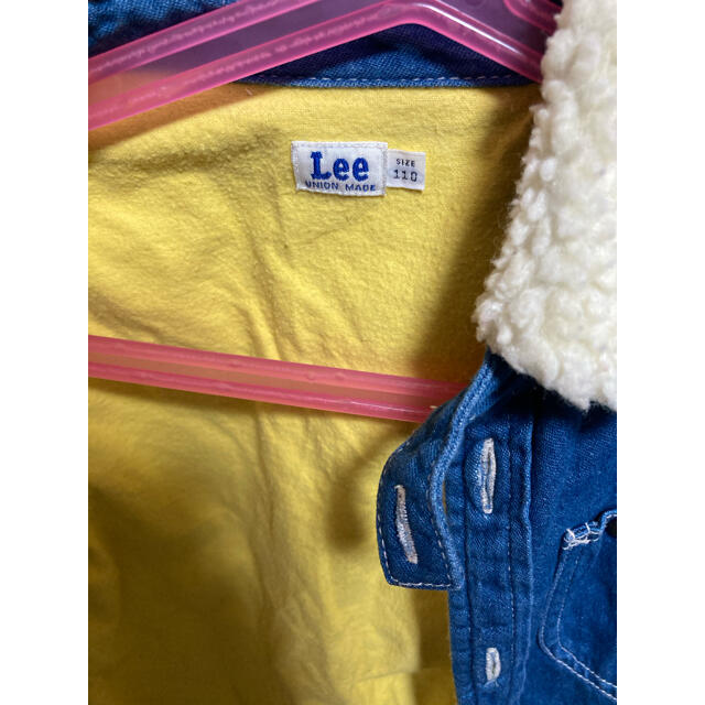 Lee(リー)のLee デニムワンピース 110cm キッズ/ベビー/マタニティのキッズ服女の子用(90cm~)(ジャケット/上着)の商品写真