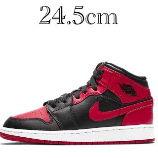 ナイキ(NIKE)のNIKE AIR JORDAN1 MID BRED GS ナイキ エアジョーダン(スニーカー)