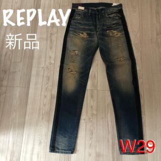 リプレイ(Replay)の新品　REPLAY  リプレイ  ハンドメイド　ジーンズ　ジーパン　W29(デニム/ジーンズ)