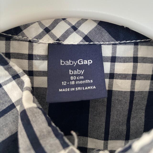 babyGAP(ベビーギャップ)のGAP チェック　シャツ キッズ/ベビー/マタニティのベビー服(~85cm)(シャツ/カットソー)の商品写真