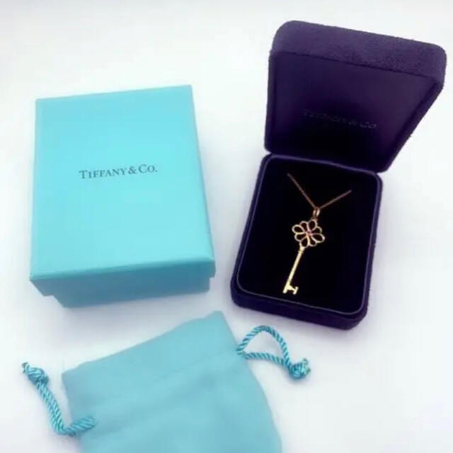 Tiffany&Co.♡ティファニー K18 ノットキー ネックレス