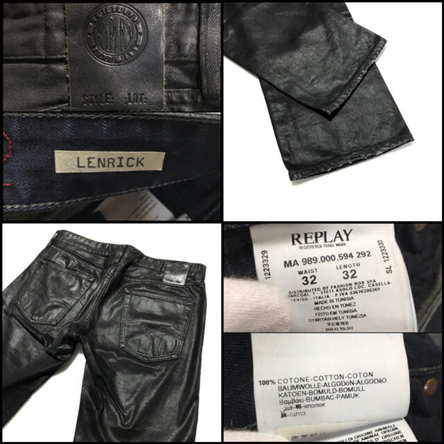 Replay(リプレイ)のREPLAY リプレイ LENRICK レンリック スリム ストレート W32 メンズのパンツ(デニム/ジーンズ)の商品写真