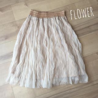 フラワー(flower)の秋にぴったり❁ チュールスカート (ひざ丈スカート)