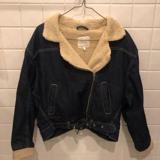 ザラ(ZARA)のともわか様専用　デニムジャケット　ライダース　ボア 22日まで(Gジャン/デニムジャケット)