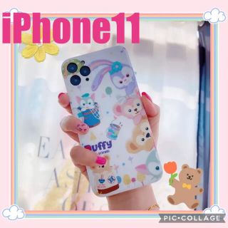 ダッフィー(ダッフィー)の新品 iPhone11 ダッフィー フレンズ スマホケース ディズニー カバー(iPhoneケース)