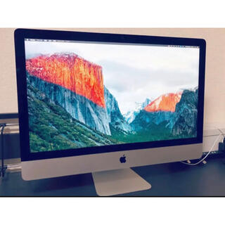 アップル(Apple)のiMac Retina5k  Late2015 27インチ corei7(デスクトップ型PC)