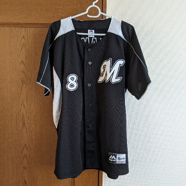 千葉ロッテマリーンズ 復刻版ビジターユニフォーム 中村奨吾-