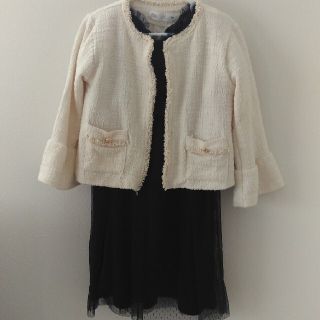 ザラキッズ(ZARA KIDS)の美品 120 ザラガール ノーカラー ジャケット(ジャケット/上着)