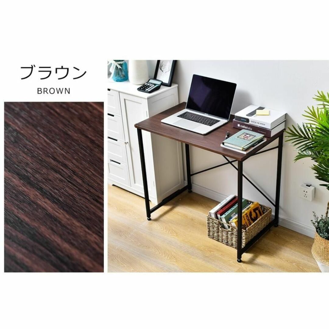 新品★カラー選択】シンプルオフィスデスク 幅80cm/my 2