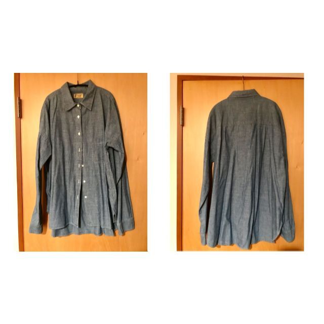 L'Appartement DEUXIEME CLASSE(アパルトモンドゥーズィエムクラス)のL'Appartement　DUNGAREE BIG SHIRT レディースのトップス(シャツ/ブラウス(長袖/七分))の商品写真