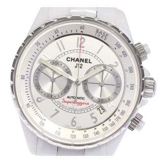 シャネル(CHANEL)の☆良品 シャネル J12 スーパーレッジェーラ H3410 メンズ 【中古】(腕時計(アナログ))