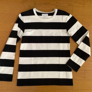 アニエスベー(agnes b.)のアニエスベー　白黒ボーダーシャツ(Tシャツ(長袖/七分))