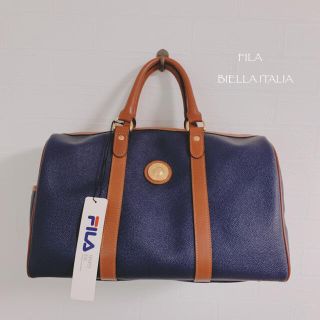 フィラ(FILA)の【FILA BIELLA ITALIA】ネイビー　ミニボストンバッグ　新品(ボストンバッグ)