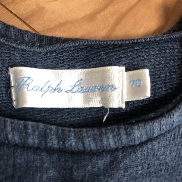 Ralph Lauren(ラルフローレン)のラルフローレン　紺　ワンピース　ジャンパースカート　70 キッズ/ベビー/マタニティのベビー服(~85cm)(ワンピース)の商品写真