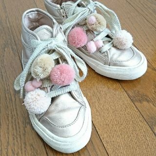 【美品】ZARA子供スニーカー 20.5cmピンクゴールド(スニーカー)