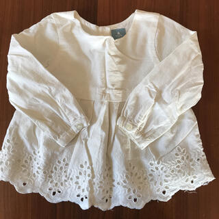 ベビーギャップ(babyGAP)の【美品】ワンピース風トップス 80(シャツ/カットソー)