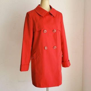 クレージュ(Courreges)のクレージュ Courreges ☆ コットン コート レッド 38(その他)