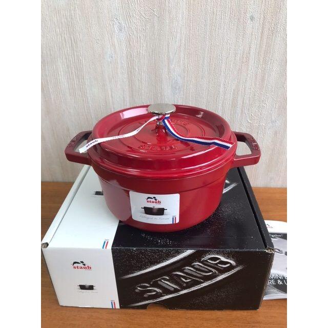 320】ストウブ ピコ ココット ラウンド 20cm red 新品 4392円引き www