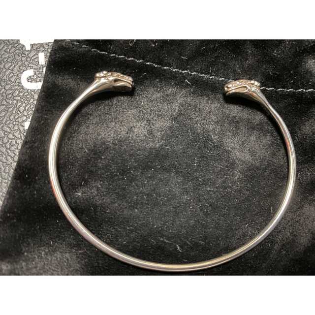 Chrome Hearts(クロムハーツ)のCHROME HEARTS★BANGLE★SKINNY DOUBLE DOG メンズのアクセサリー(バングル/リストバンド)の商品写真