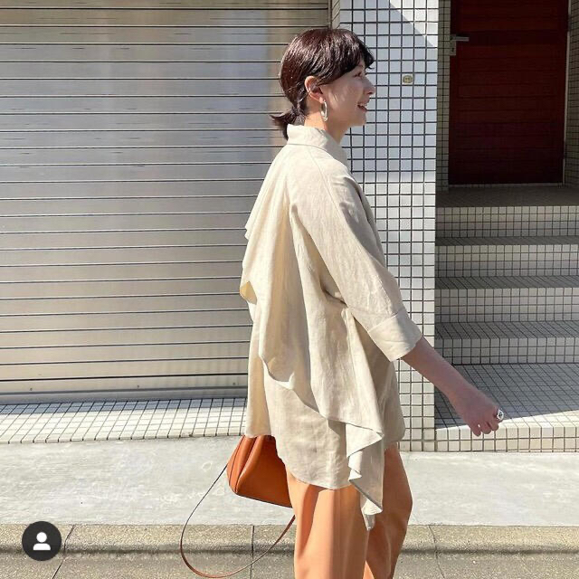 CLANE BACK FRILL OVER SHIRT - シャツ/ブラウス(長袖/七分)