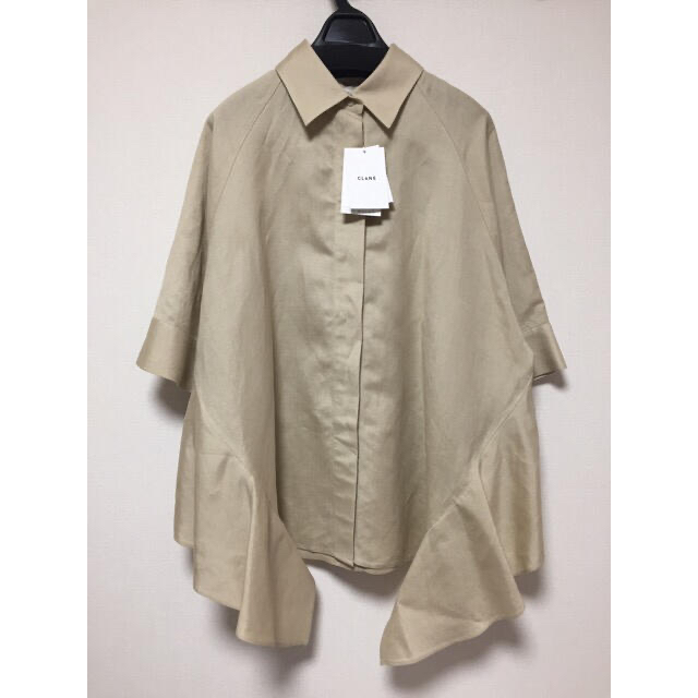 CLANE BACK FRILL OVER SHIRT - シャツ/ブラウス(長袖/七分)