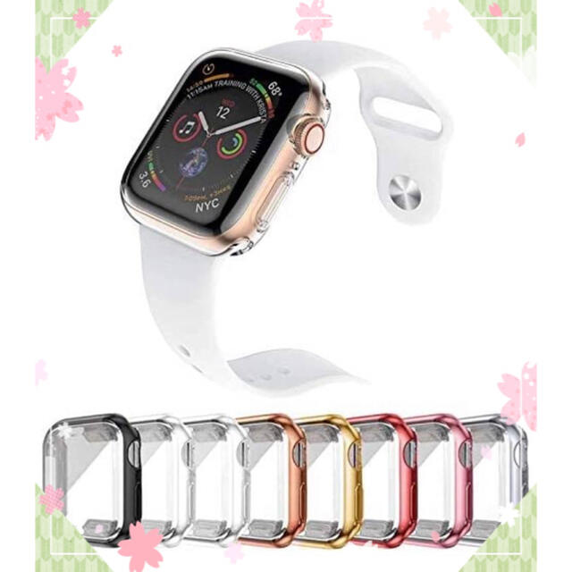 apple watch series 6/5/4/SE対応 TPU保護ケース スマホ/家電/カメラのスマホアクセサリー(保護フィルム)の商品写真