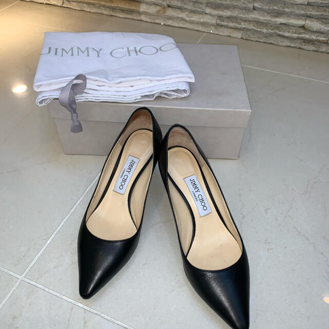 JIMMY CHOO(ジミーチュウ)のJIMMY CHOO/ ROMY 60キッドレザー・ポインテッドトゥパンプス レディースの靴/シューズ(ハイヒール/パンプス)の商品写真