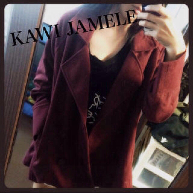 KAWI JAMELE(カウイジャミール)の【KAWI JAMELE】オーバーコート レディースのジャケット/アウター(ピーコート)の商品写真