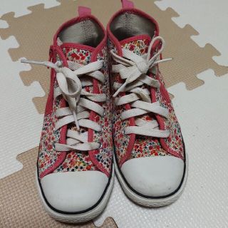 コンバース(CONVERSE)のコンバース　21cm　花柄ハイカットスニーカー(スニーカー)