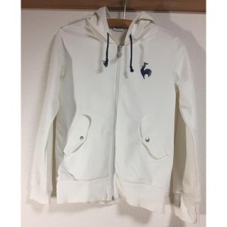 ルコックスポルティフ(le coq sportif)の【値下げ】le coq sportif（ルコックスポルティフ）パーカー 白(パーカー)