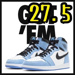 ナイキ(NIKE)のNIKE AIR JORDAN 1 UNIVERSITY BLUE 27.5cm(スニーカー)