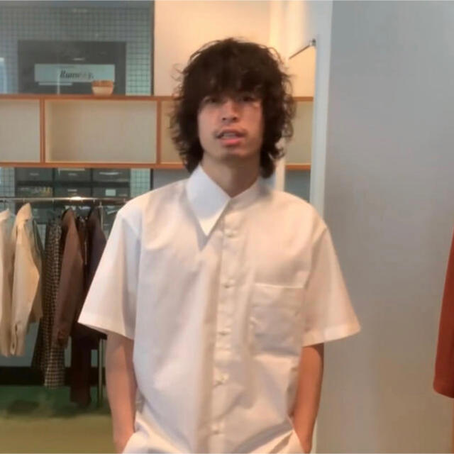 JOHN LAWRENCE SULLIVAN(ジョンローレンスサリバン)のATMSTUDIO | HALF-COLLAR SHIRTS SHORT  メンズのトップス(シャツ)の商品写真