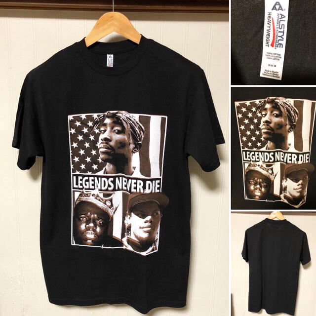 ART VINTAGE(アートヴィンテージ)の2pac Notorious b.i.g eazy-e Tシャツ ヒップホップ メンズのトップス(Tシャツ/カットソー(半袖/袖なし))の商品写真