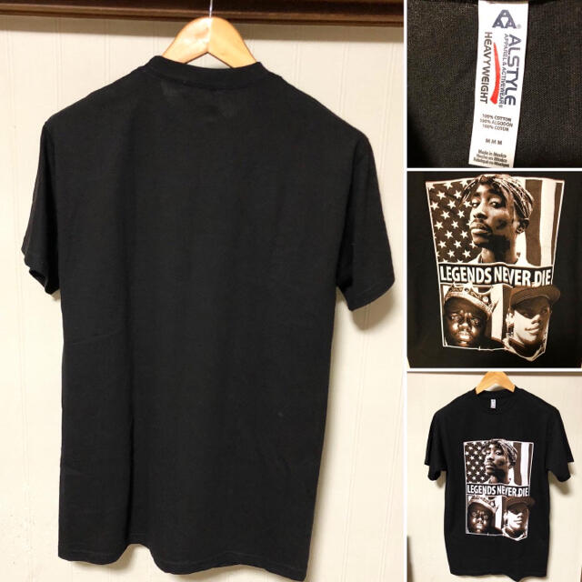 ART VINTAGE(アートヴィンテージ)の2pac Notorious b.i.g eazy-e Tシャツ ヒップホップ メンズのトップス(Tシャツ/カットソー(半袖/袖なし))の商品写真