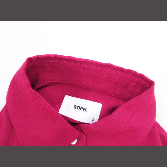 SOPH(ソフ)のソフ SOPH. シャツ ボタンダウン 半袖 S ピンク レディースのトップス(シャツ/ブラウス(半袖/袖なし))の商品写真