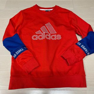 アディダス トレーナー/スウェット(レディース)(レッド/赤色系)の